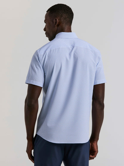 Perry Ellis Slim Fit Cube Geometric Print Shirt