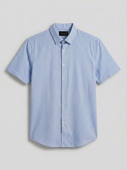Perry Ellis Slim Fit Cube Geometric Print Shirt