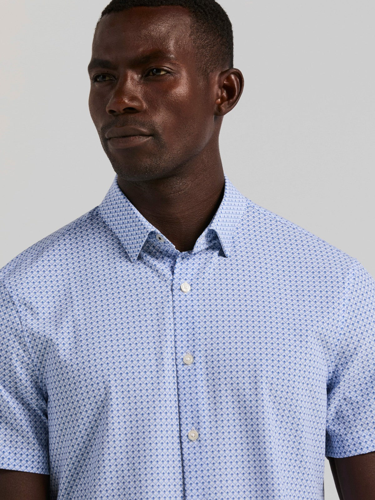 Perry Ellis Slim Fit Cube Geometric Print Shirt