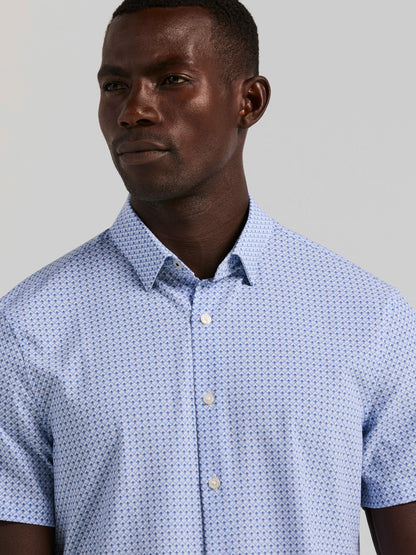 Perry Ellis Slim Fit Cube Geometric Print Shirt