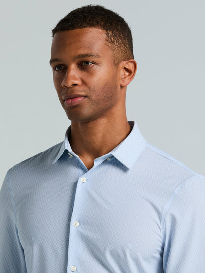 Perry Ellis Slim Fit Total Stretch Diamond Geo Print Shirt