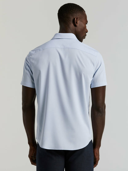 Perry Ellis Slim Fit Total Stretch Heathered Short Sleeve Shirt