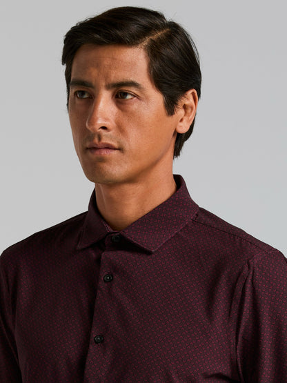 Perry Ellis Diamond Print Slim Fit Total Stretch Shirt