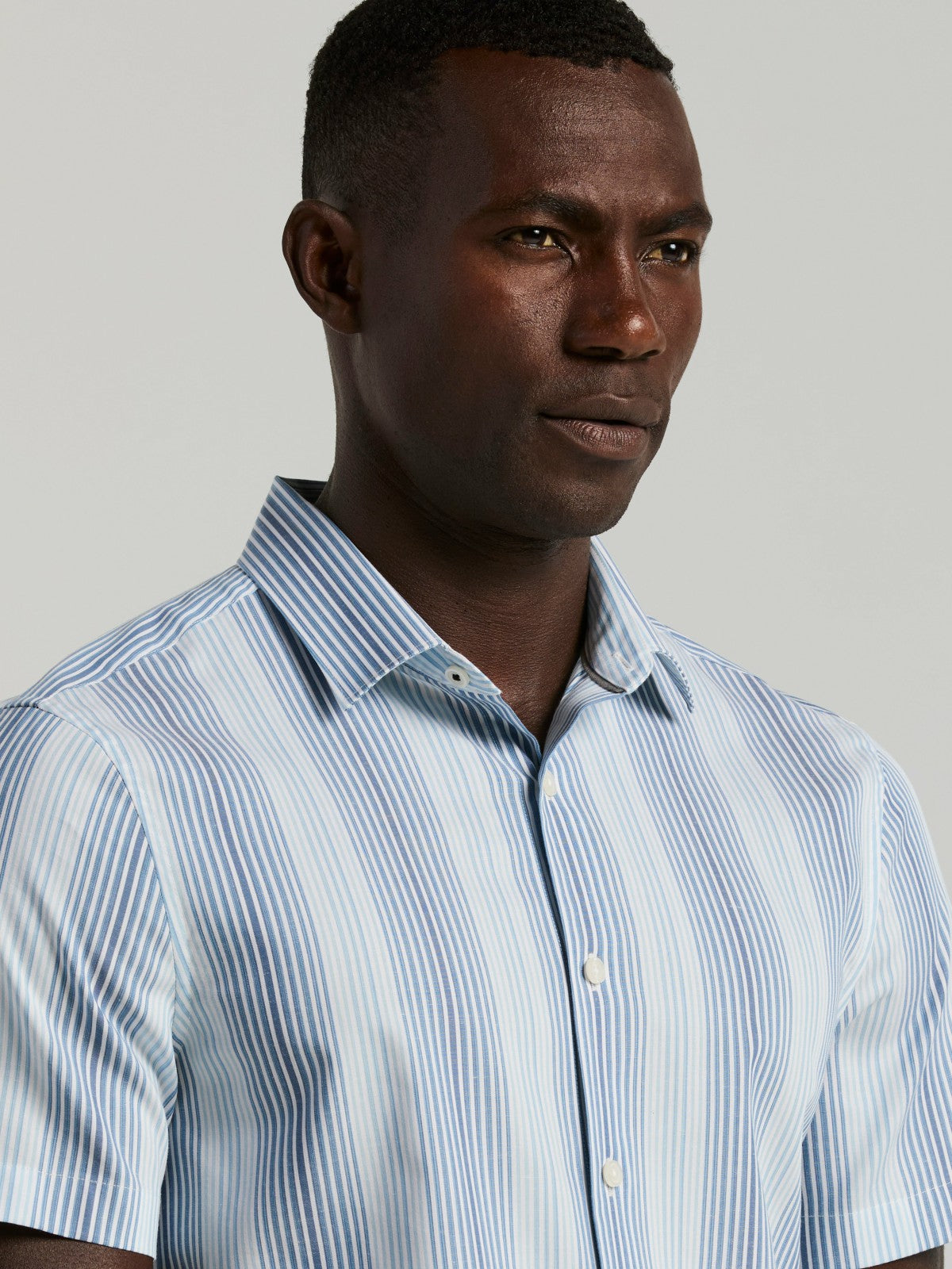 Perry Ellis Multi Tonal Vertical Stripe Shirt