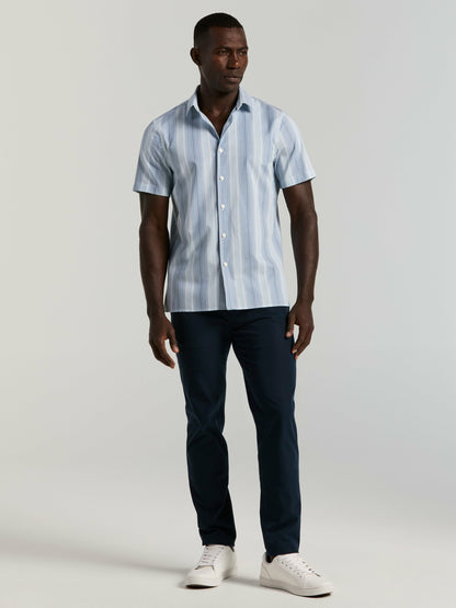 Perry Ellis Multi Tonal Vertical Stripe Shirt