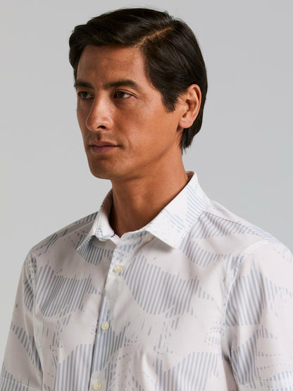 Perry Ellis Slim Fit Feather Print Shirt