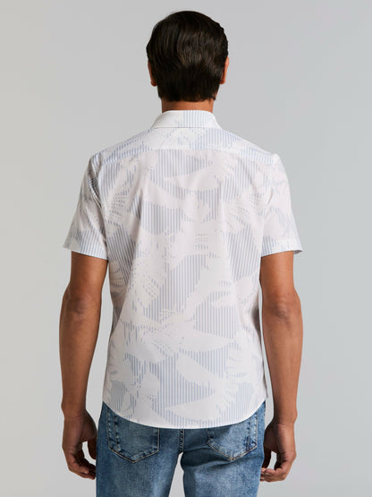 Perry Ellis Slim Fit Feather Print Shirt