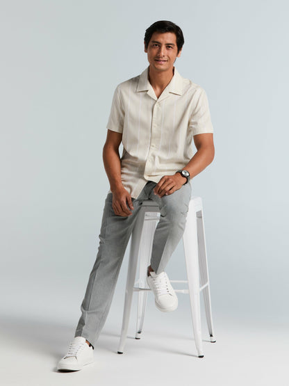 Perry Ellis EcoVero™ Striped Camp Collar Shirt
