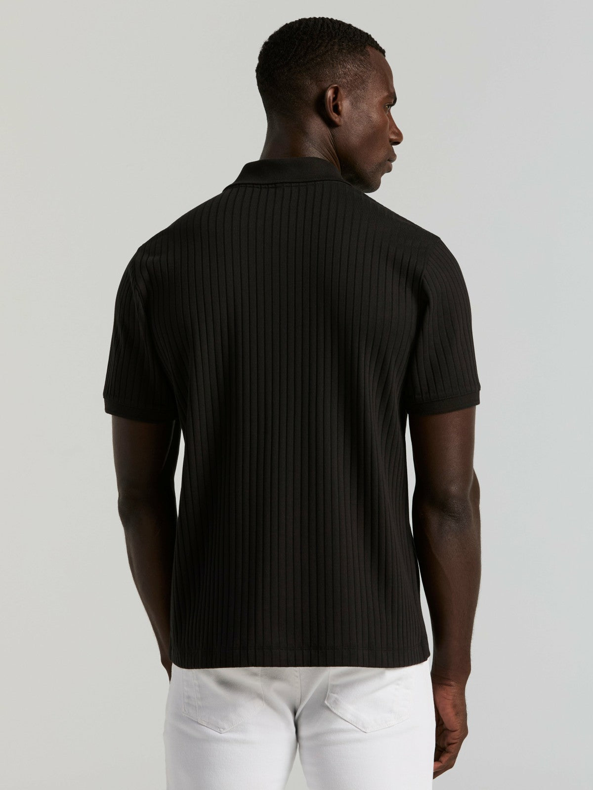 Perry Ellis Ribbed Button Front Knit