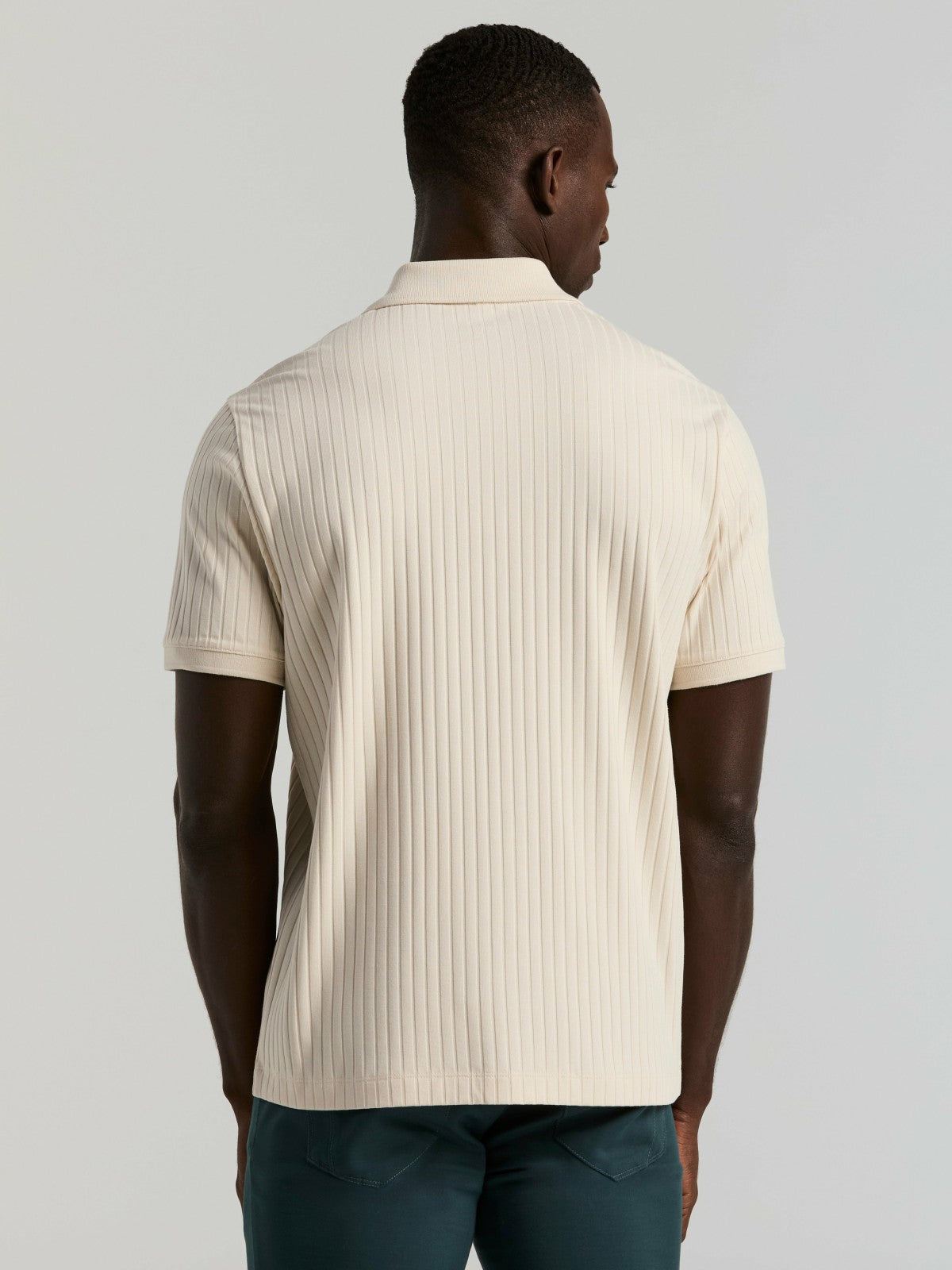 Perry Ellis Ribbed Button Front Knit