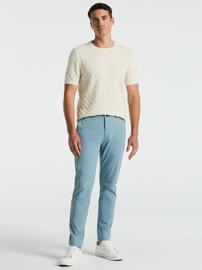 Perry Ellis Square Pattern Crew Neck Sweater Tee