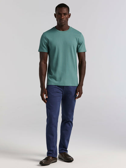 Perry Ellis Ribbed Crew Neck Tee