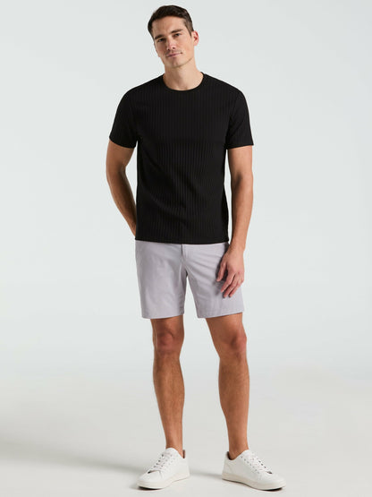 Perry Ellis Ribbed Crew Neck Tee