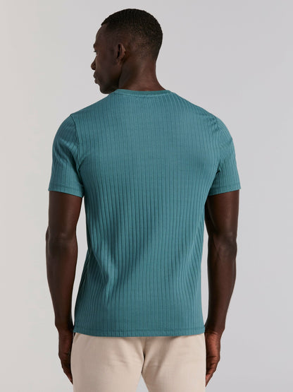 Perry Ellis Ribbed Crew Neck Tee
