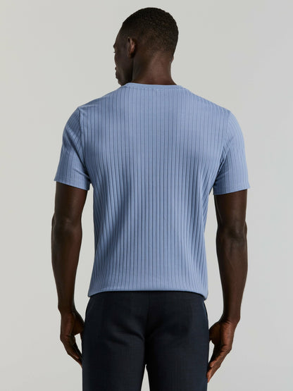 Perry Ellis Ribbed Crew Neck Tee