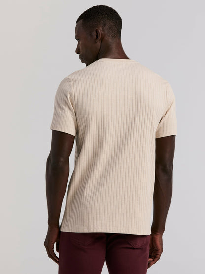Perry Ellis Ribbed Crew Neck Tee