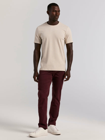Perry Ellis Ribbed Crew Neck Tee