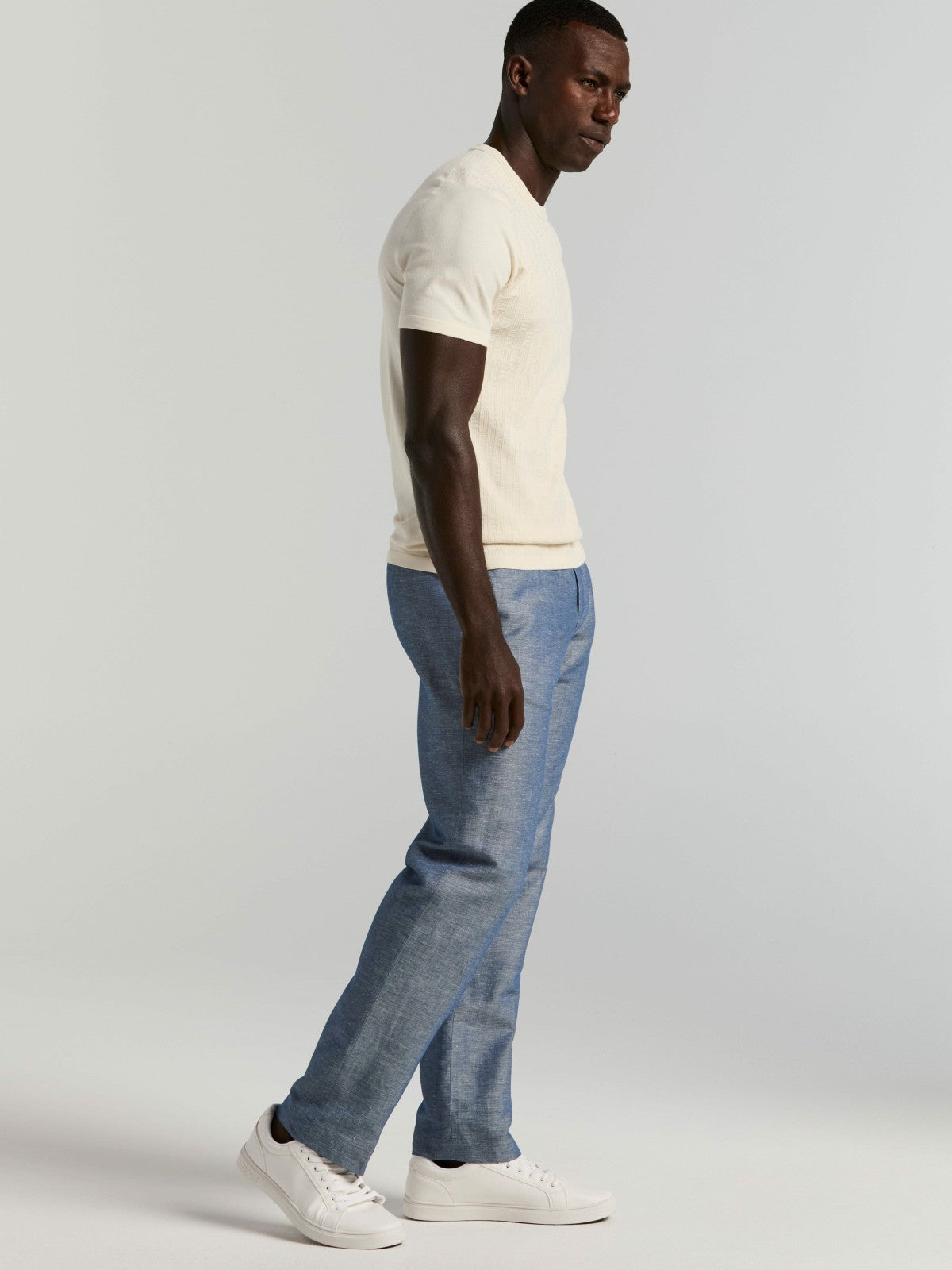 Perry Ellis Geometric Textured Sweater Tee