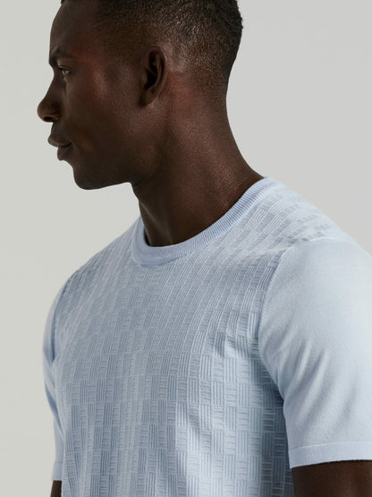 Perry Ellis Geometric Textured Sweater Tee