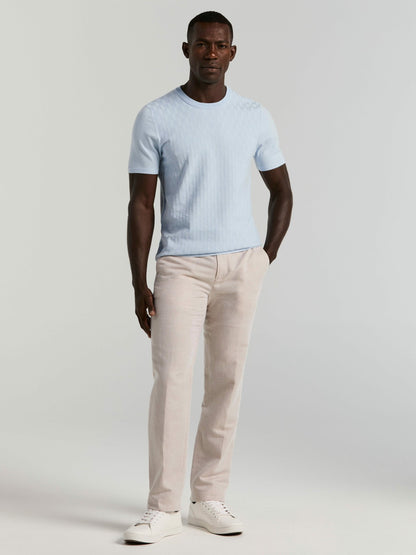 Perry Ellis Geometric Textured Sweater Tee