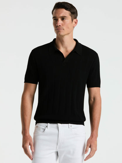 Perry Ellis Mesh Stripe Sweater Polo