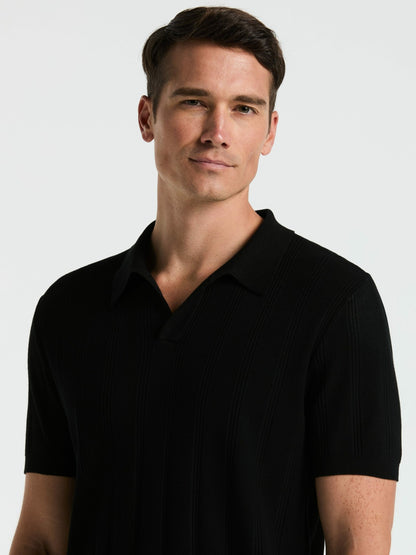 Perry Ellis Mesh Stripe Sweater Polo