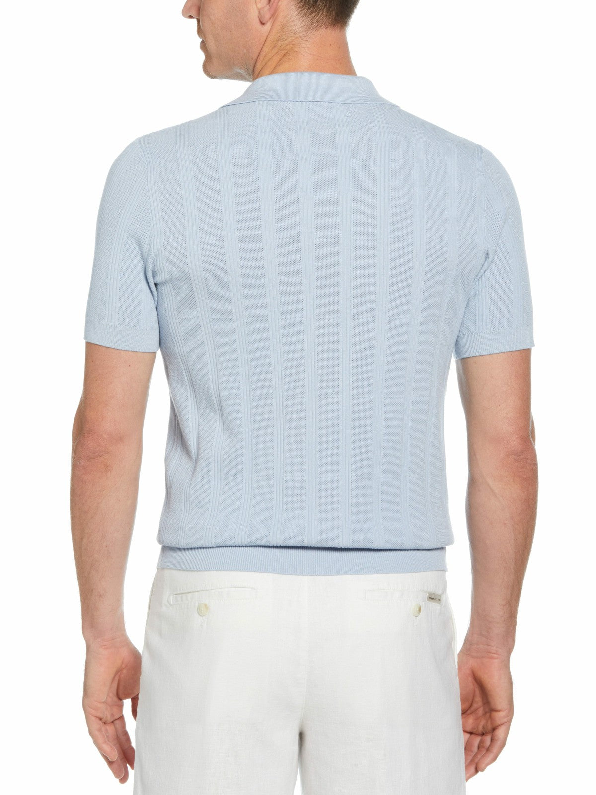 Perry Ellis Mesh Stripe Sweater Polo