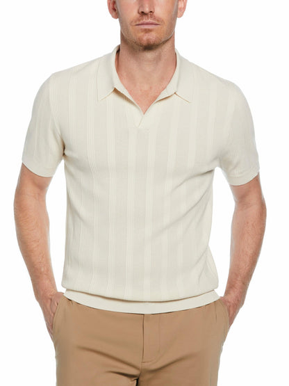 Perry Ellis Mesh Stripe Sweater Polo
