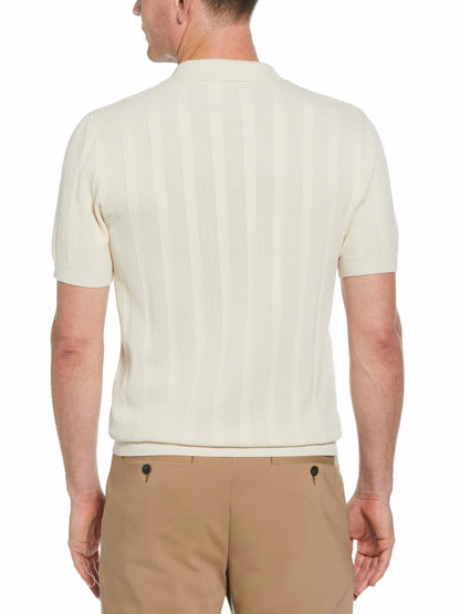 Perry Ellis Mesh Stripe Sweater Polo