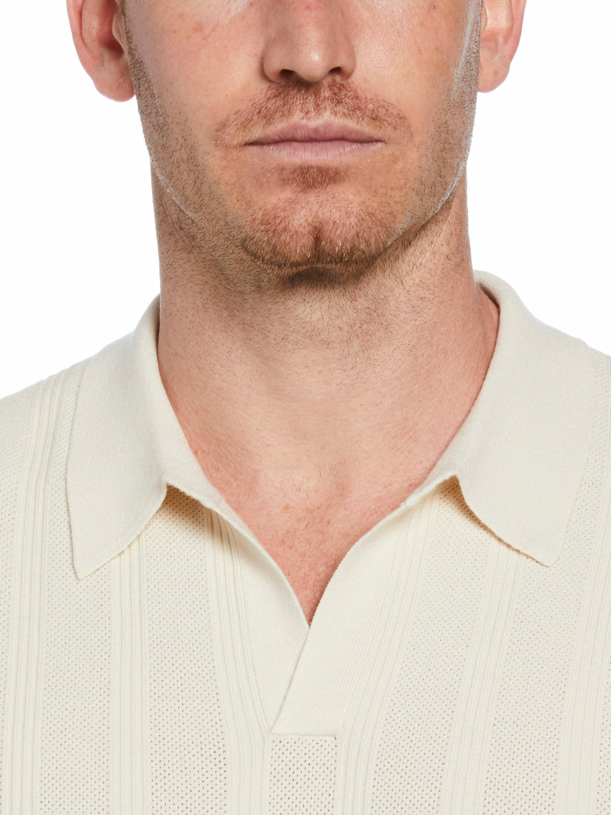 Perry Ellis Mesh Stripe Sweater Polo