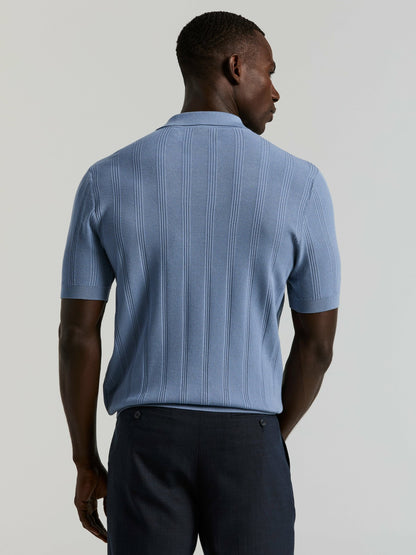 Perry Ellis Mesh Stripe Sweater Polo