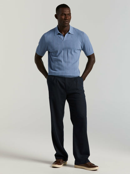Perry Ellis Mesh Stripe Sweater Polo