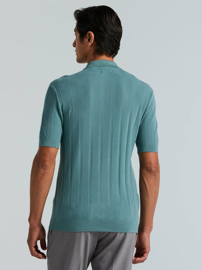 Perry Ellis Mesh Stripe Sweater Polo