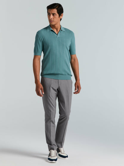 Perry Ellis Mesh Stripe Sweater Polo