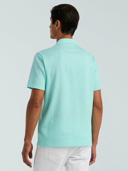 Perry Ellis Geometric Jacquard Polo Shirt