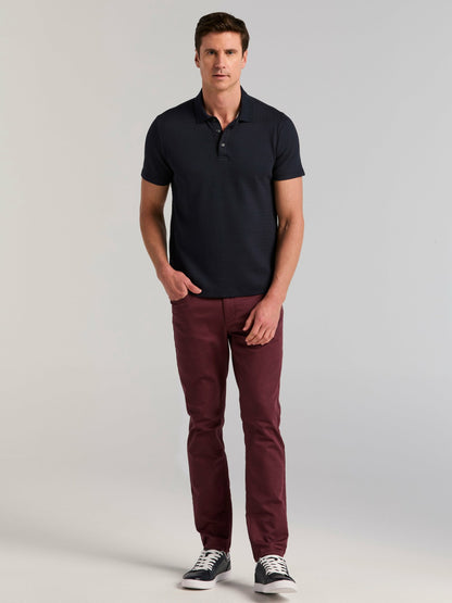 Perry Ellis Geometric Jacquard Polo Shirt
