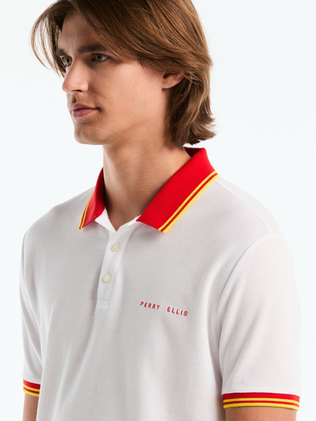 Perry Ellis Men's Spain Cotton Pique Polo Shirt