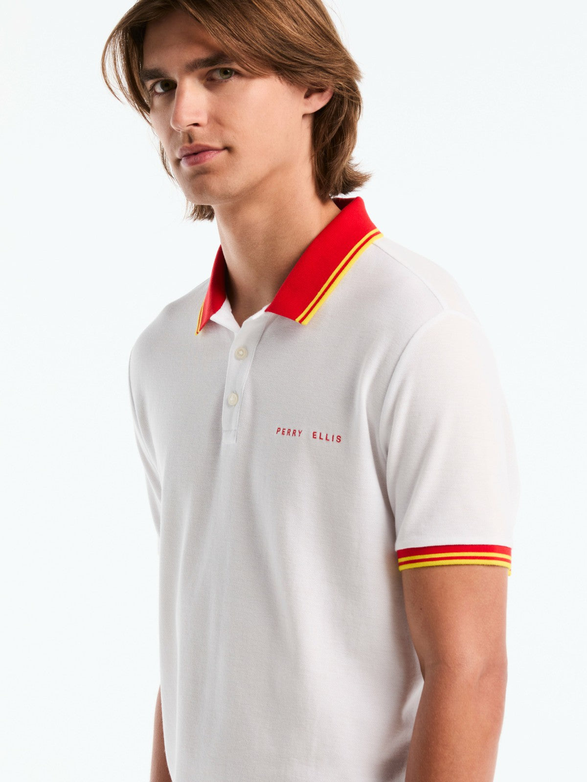 Perry Ellis Men's Spain Cotton Pique Polo Shirt