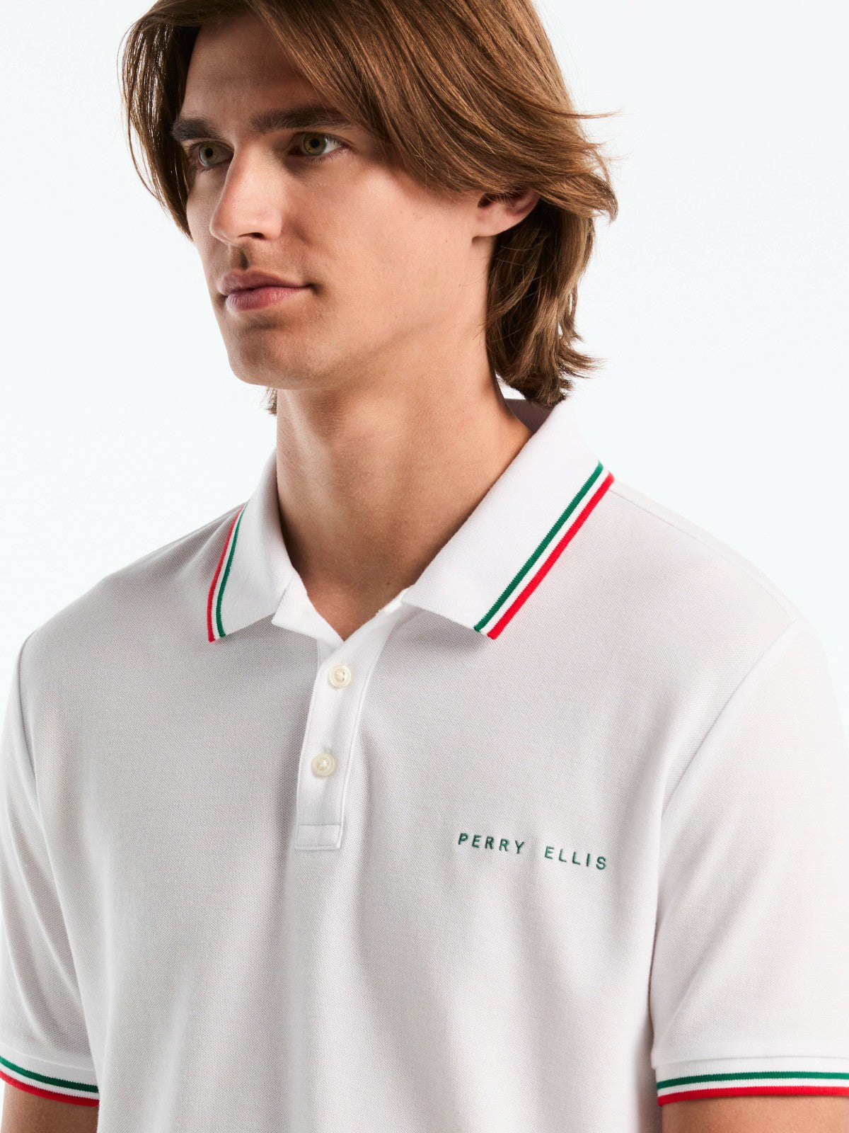 Perry Ellis Men's Mexico Cotton Pique Polo Shirt