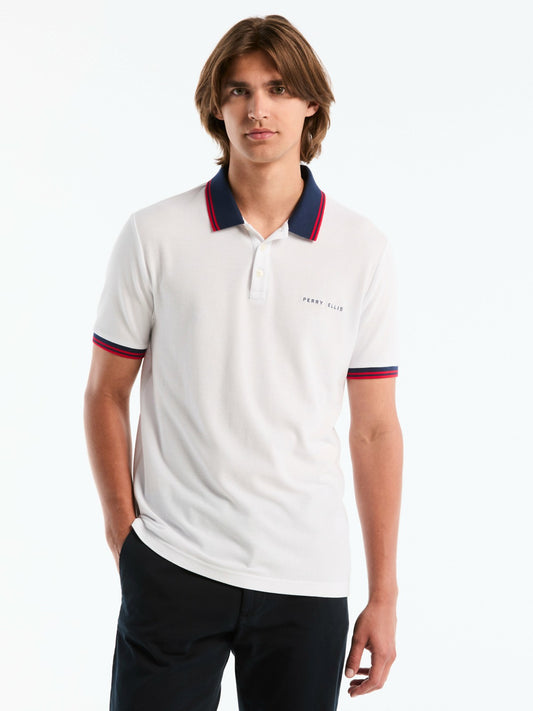 Perry Ellis Men's USA Cotton Pique Polo Shirt