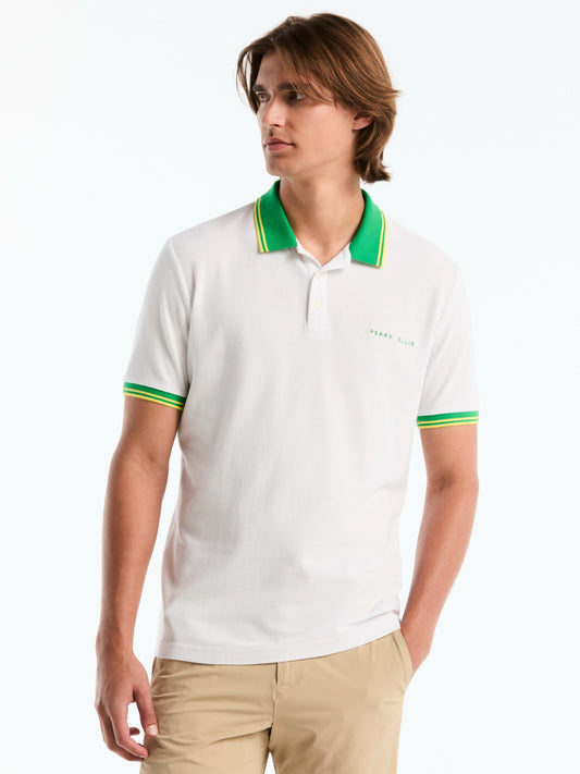 Perry Ellis Men's Brazil Pique Cotton Polo Shirt