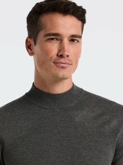 Perry Ellis Tech Knit Mock Neck Sweater
