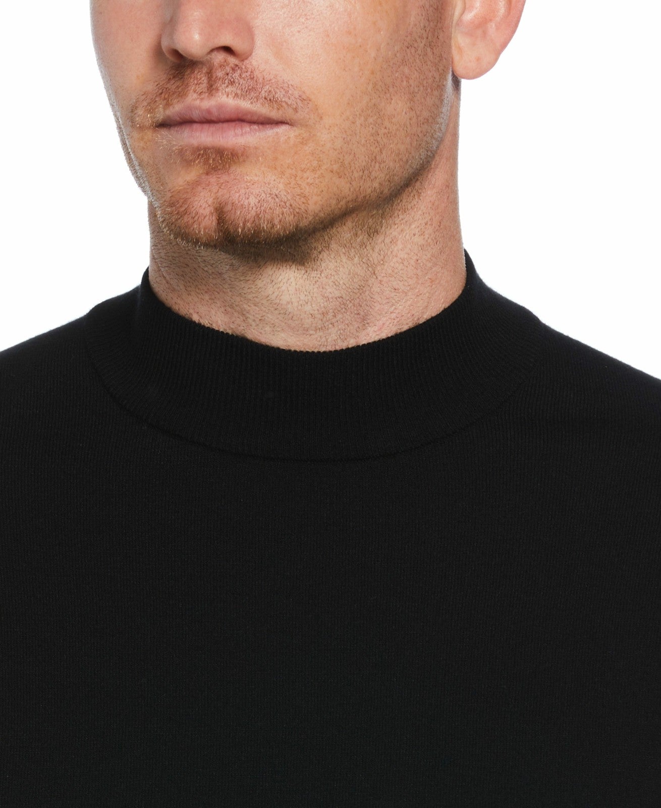 Perry Ellis Tech Knit Mock Neck Sweater
