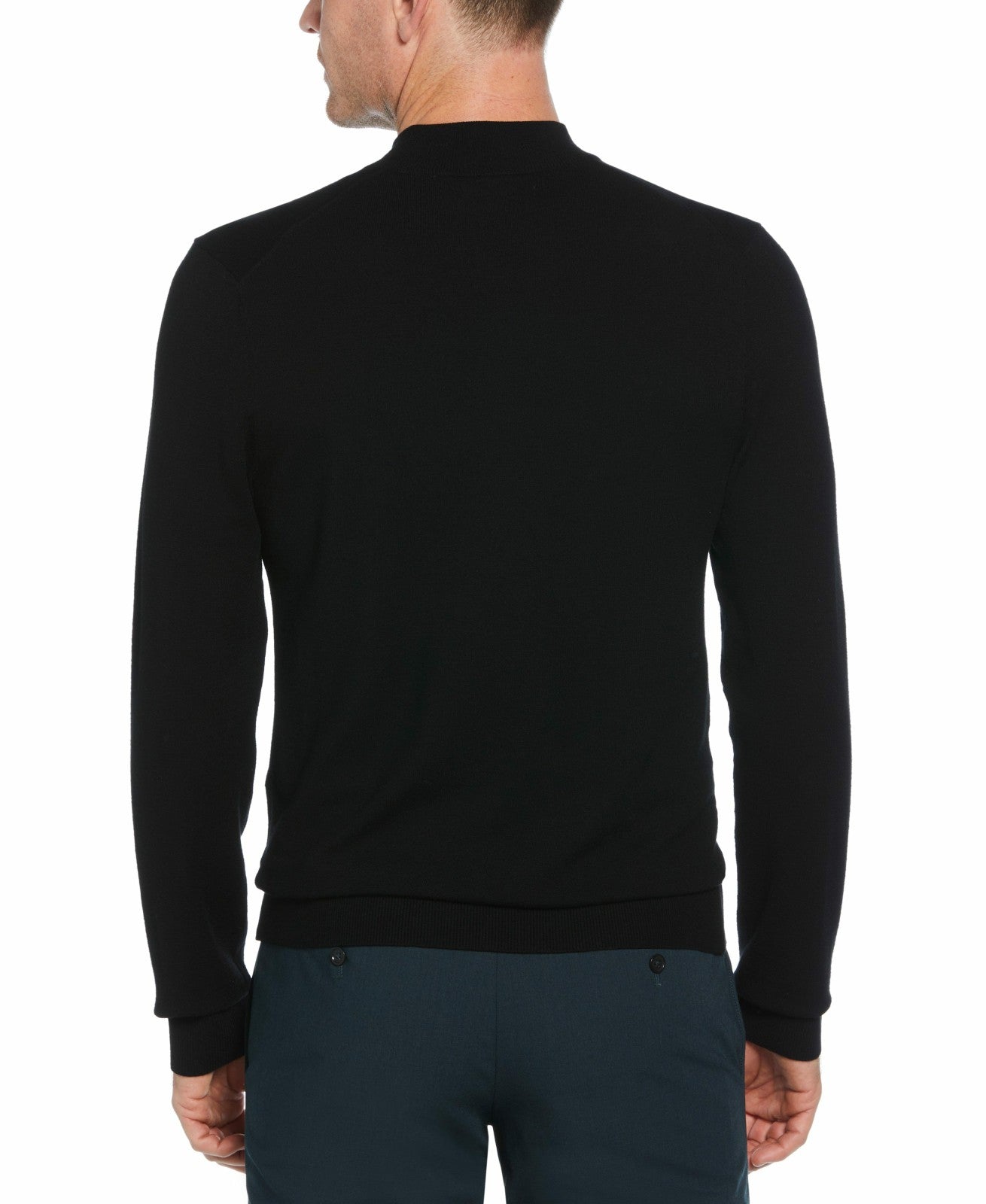 Perry Ellis Tech Knit Mock Neck Sweater