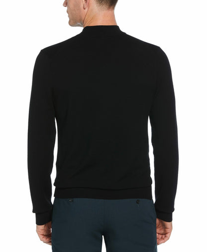 Perry Ellis Tech Knit Mock Neck Sweater