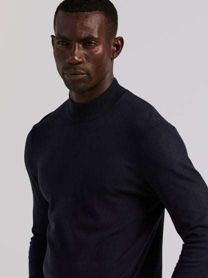 Perry Ellis Tech Knit Mock Neck Sweater