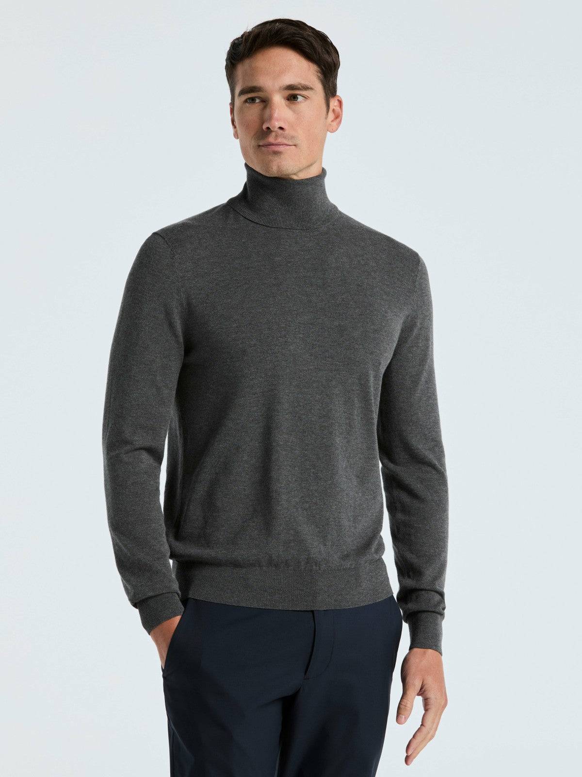 Perry Ellis Tech Knit Turtleneck Sweater