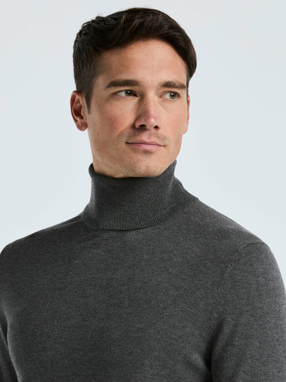 Perry Ellis Tech Knit Turtleneck Sweater