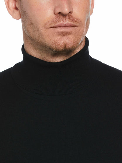 Perry Ellis Tech Knit Turtleneck Sweater