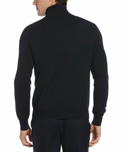 Perry Ellis Tech Knit Turtleneck Sweater